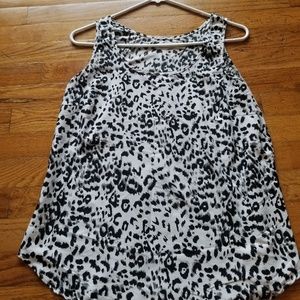Black and White Leopars print Blouse